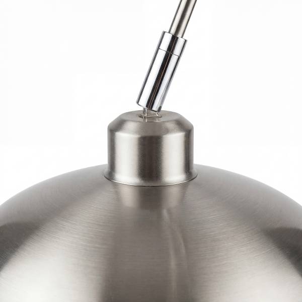 Bogenleuchte ELARA Eisen / Marmor - 1-flammig - Silber