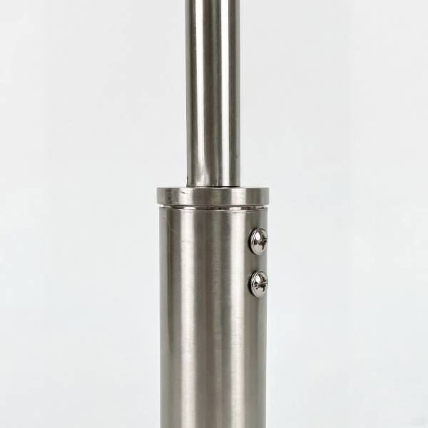 Bogenleuchte ELARA Eisen / Marmor - 1-flammig - Silber