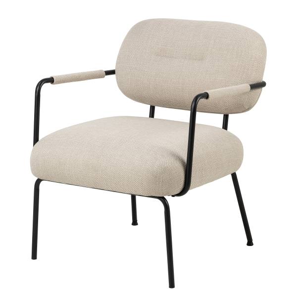 Loungesessel Perras Beige - Strukturstoff - 66 x 80 x 72 cm