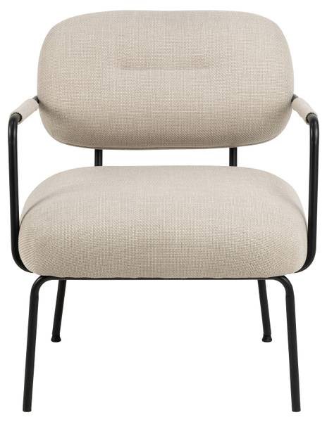 Loungesessel Perras Beige - Strukturstoff - 66 x 80 x 72 cm