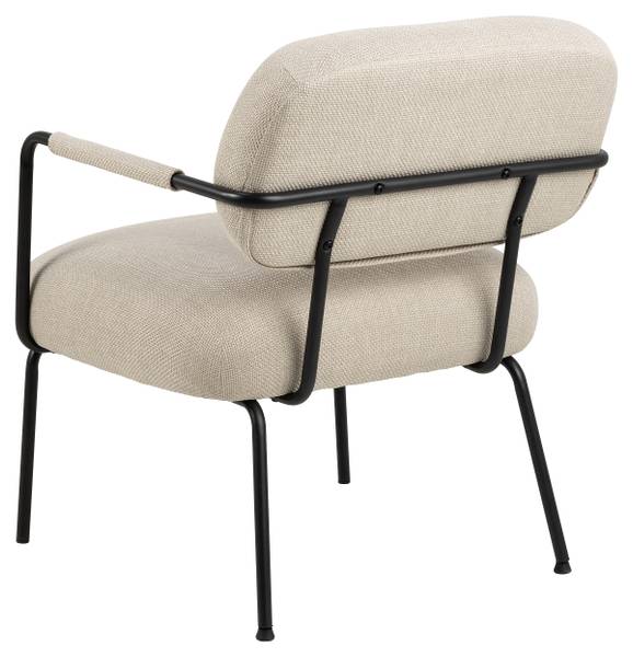 Loungesessel Perras Beige - Strukturstoff - 66 x 80 x 72 cm
