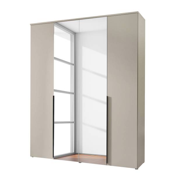 Drehtürenschrank Espinares Kaschmir - Breite: 180 cm - Mit Spiegeltür/-en