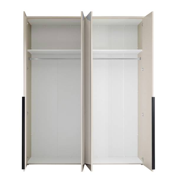 Drehtürenschrank Espinares Kaschmir - Breite: 180 cm - Mit Spiegeltür/-en