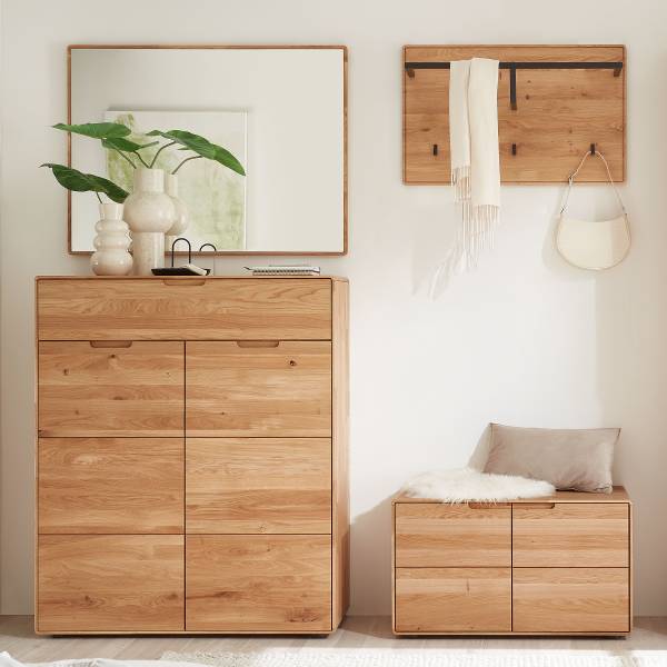 Halmeubelset Taasa 4-delig - paneel wild eikenhout