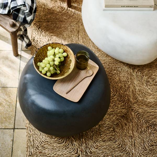 Bijzettafel Pebble klein antracietkleurig