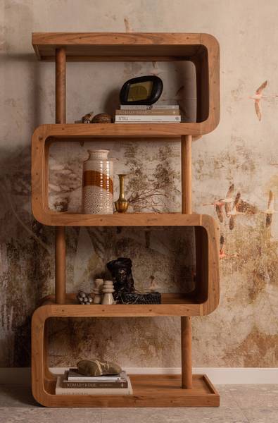 Étagère Rattle en bois massif Acacia