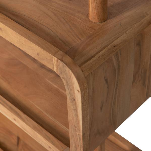 Étagère Rattle en bois massif Acacia
