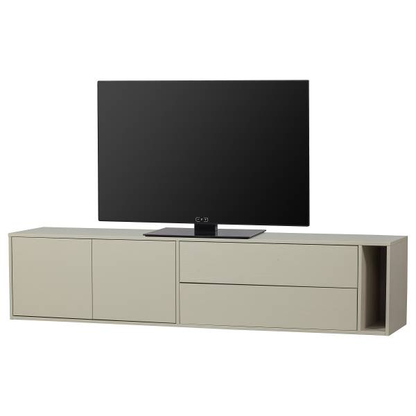 Houten tv-meubel Settle Down beige - Breedte: 200 cm