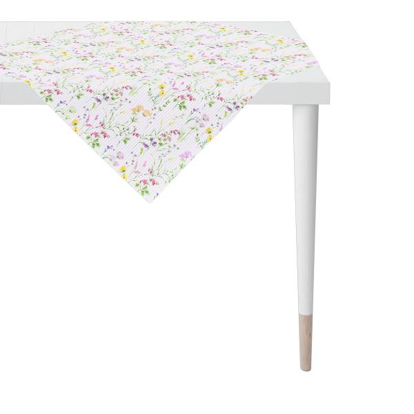 Tischdecke 3105 Mischgewebe - Lila / Bunt - Flieder - 88 x 88 cm