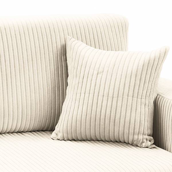 Ecksofa DANO mit Schlaffunktion Typ B Cordstoff Poppy: Beige