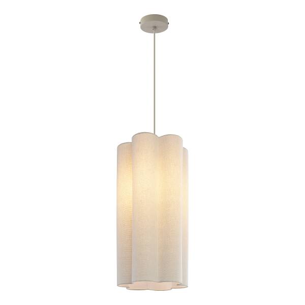 Suspension Cirel petit Lin / Fer - 1 flamme