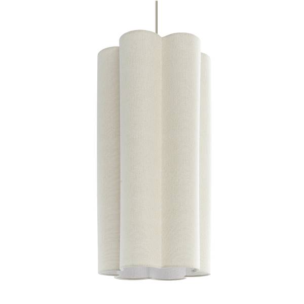Suspension Cirel petit Lin / Fer - 1 flamme
