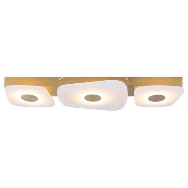 Wandlamp Denvor marmer/ijzer - 3-lichts