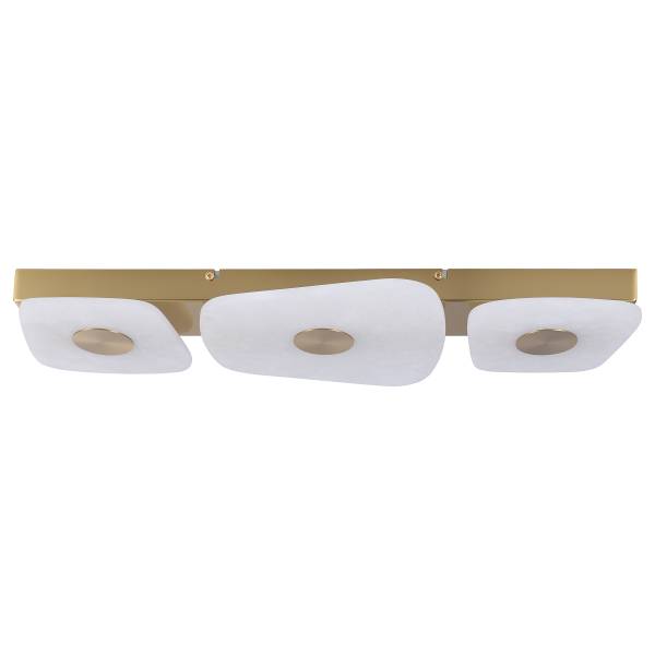 Wandlamp Denvor marmer/ijzer - 3-lichts