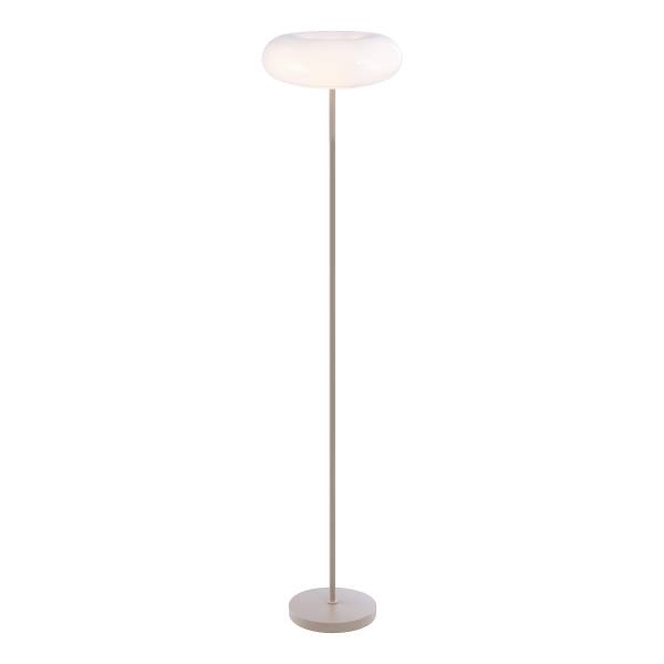 Vloerlamp Quenta melkglas/ijzer - 3-lichts