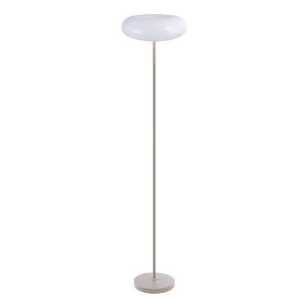 Vloerlamp Quenta melkglas/ijzer - 3-lichts