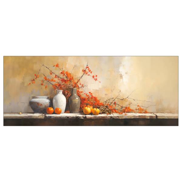 Quadro di vetro Still Life B Vetro - Multicolore
