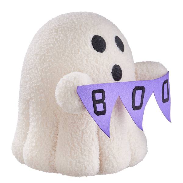 Décor fantôme HALLOWEEN Boo Polyester - Blanc