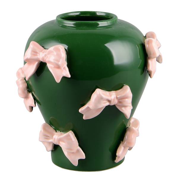 Vase Baily Keramik - Antikgrün