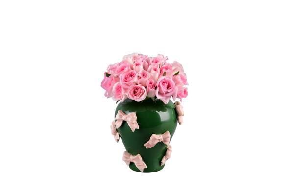 Vase Baily Keramik - Antikgrün