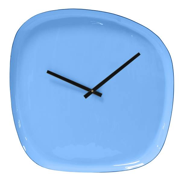 Orologio da parete Tomo Alluminio - Blu neutro