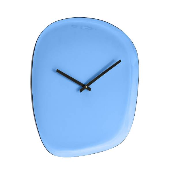 Orologio da parete Tomo Alluminio - Blu neutro