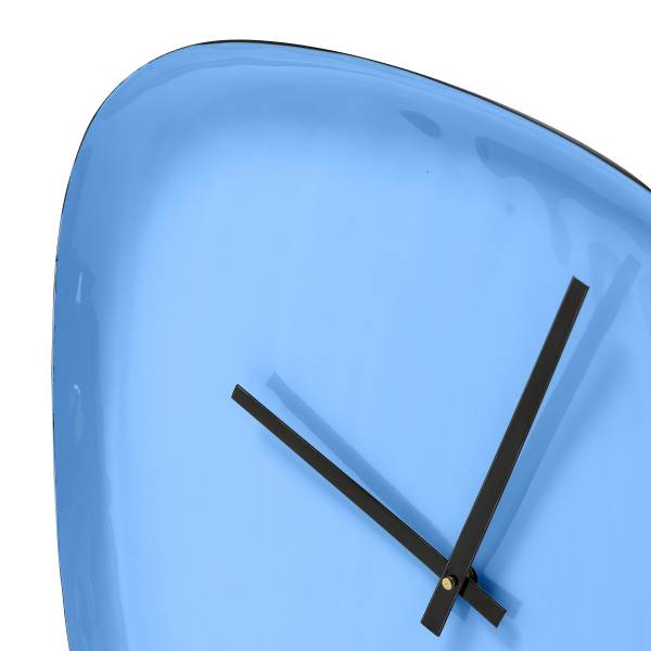 Orologio da parete Tomo Alluminio - Blu neutro