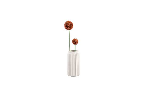 Vaso Ruffle Ceramica - Bianco - Diametro: 8 cm