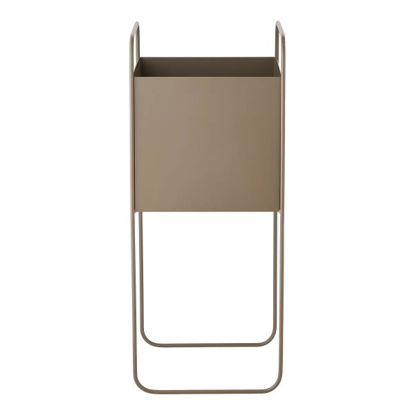 Cache-pot Ecoma Acier - Marron