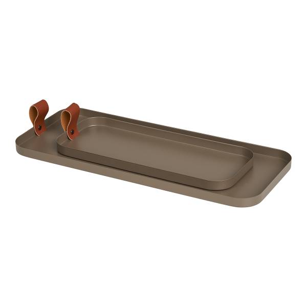 Set di vassoi Wreck Acciaio - Marrone