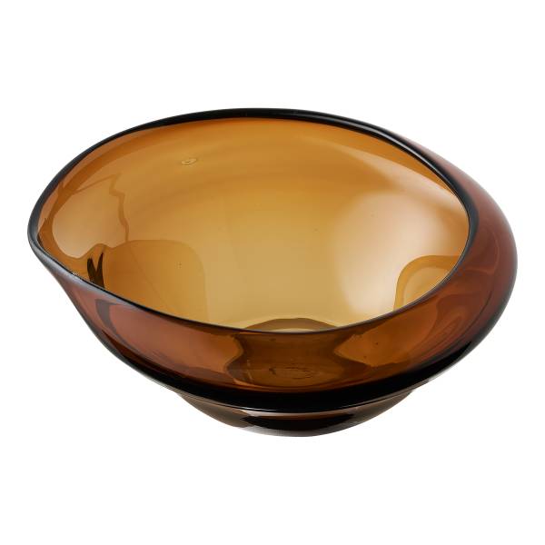 Schale Hadza Glas - Rauchbraun