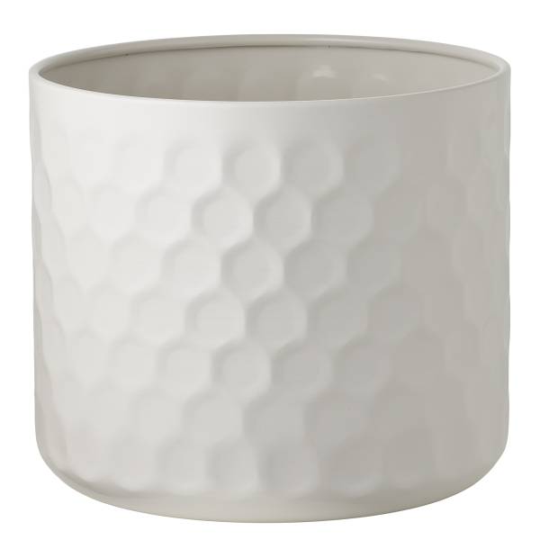 Planztopf Dumbi Stahl - Weiß