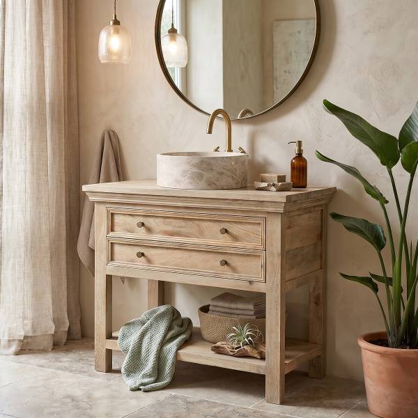 Mobile da bagno CHANELLE Mango massello