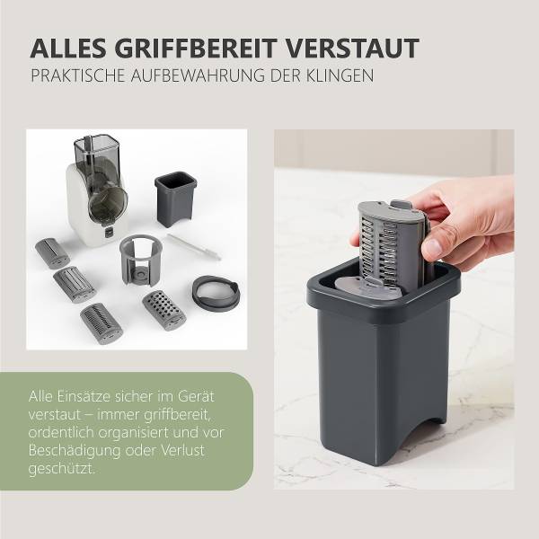 Elektrische Küchenreibe SKR 800 ABS - Weiß