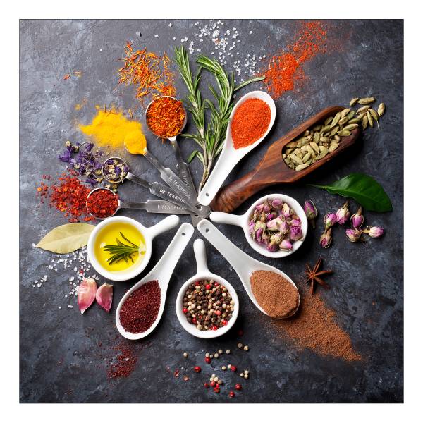 Quadro di vetro Spicery A Vetro - Multicolore - 20 x 20 cm