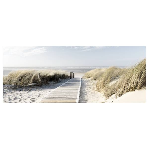 Glasbild Seeblick Typ A Klarglas - Multicolor