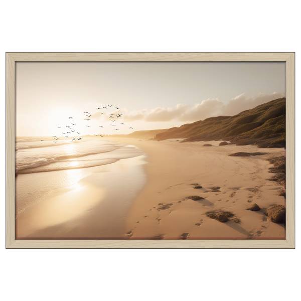 Leinwandbild Sea Mood Typ B Papier - Multicolor
