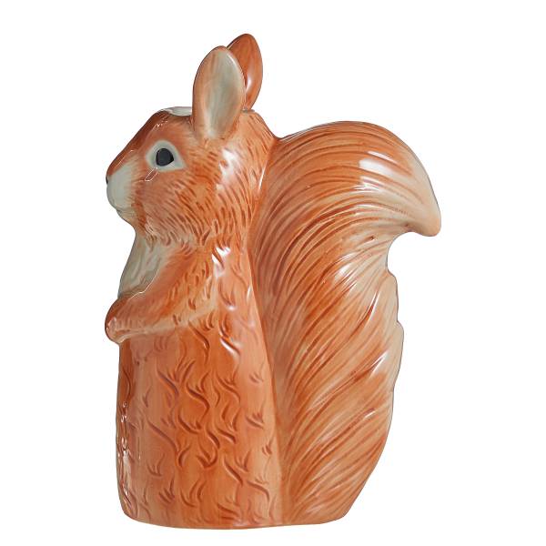Vase HAZEL Eichhörnchen Steinzeug - Braun