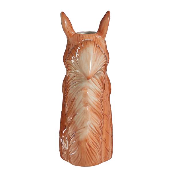 Vase HAZEL Eichhörnchen Steinzeug - Braun