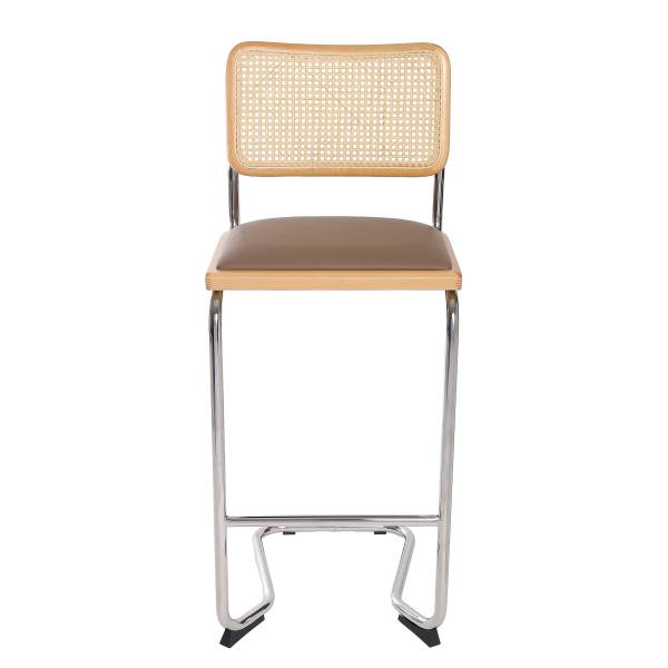 Tabouret de bar HOLM Type B rembourré Taupe