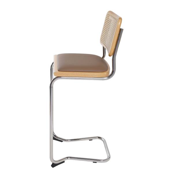 Tabouret de bar HOLM Type B rembourré Taupe