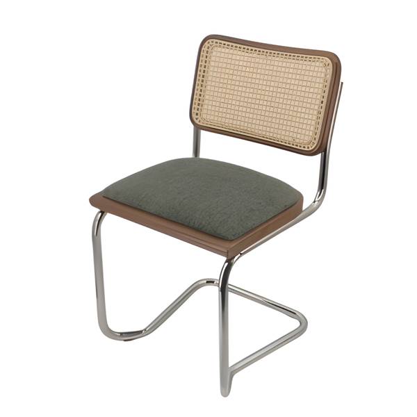 Freischwinger HOLM 2er-Set gepolstert Khaki