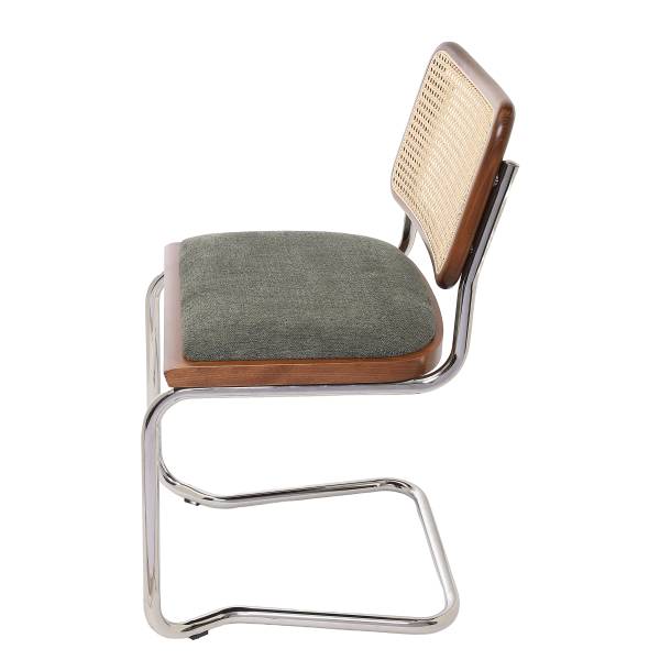 Freischwinger HOLM 2er-Set gepolstert Khaki