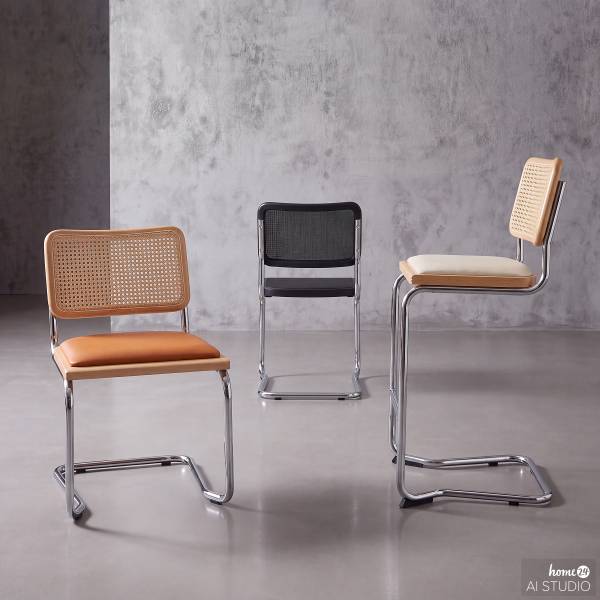 Barstuhl HOLM Typ B gepolstert Beige