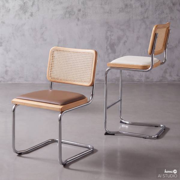 Barstuhl HOLM Typ B gepolstert Beige