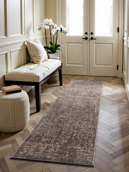 Läufer Prisma Webstoff - Beige - Kokosnuss Braun