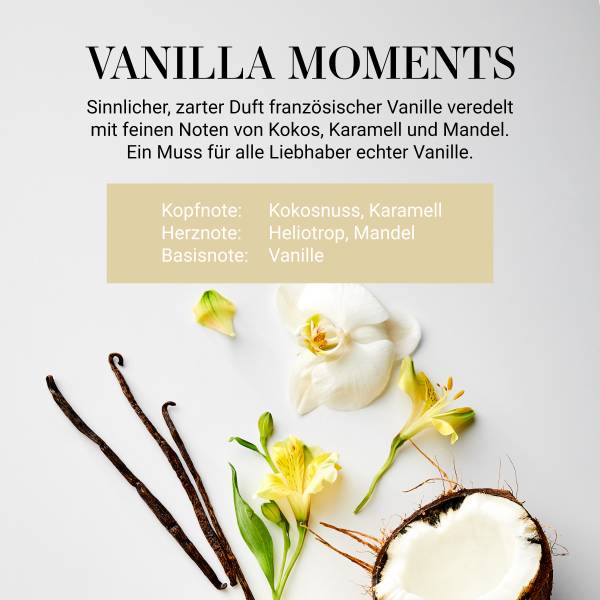 Candela HOME & SOUL Vanilla Moments Cera di soia / Cera di paraffina / Profumo / Legno di pino - Giallo