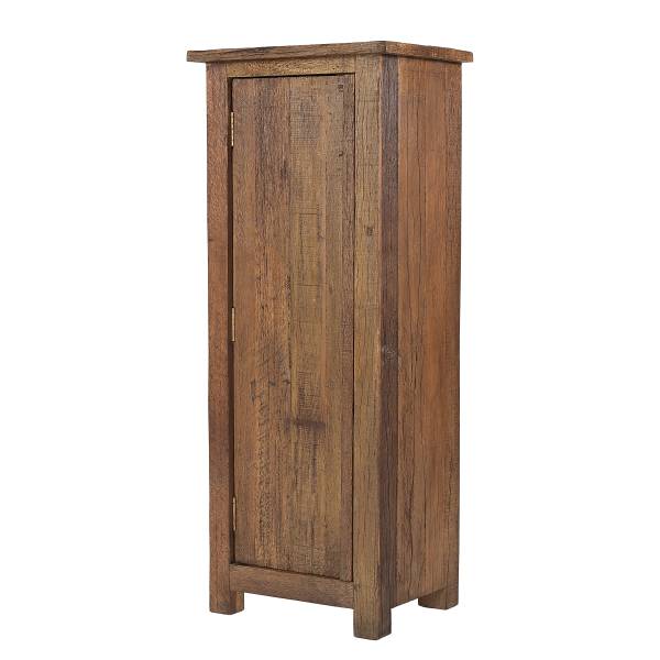 Mobile in legno massello RURY 1 anta Marrone - Legno - Legno massello - 50 x 130 x 40 cm