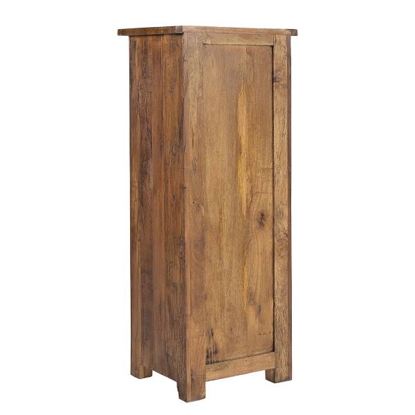 Mobile in legno massello RURY 1 anta Marrone - Legno - Legno massello - 50 x 130 x 40 cm