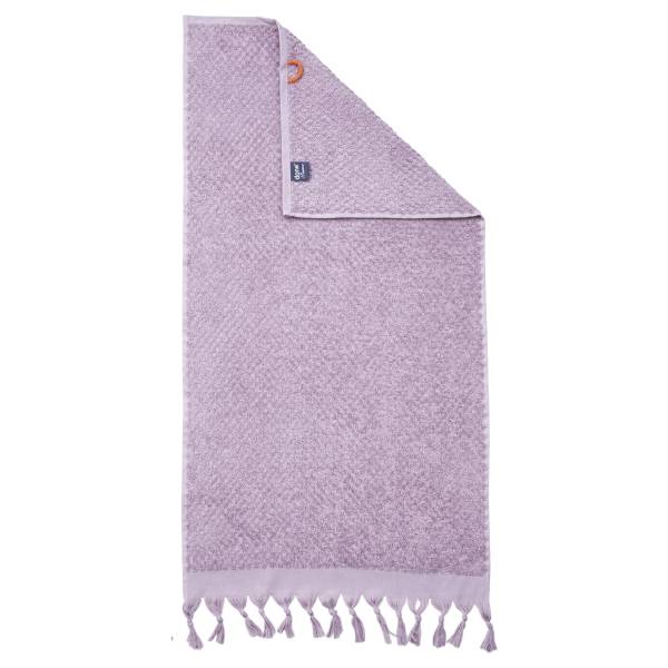 Serviette Provence Honeycomb tissu en coton - Mauve